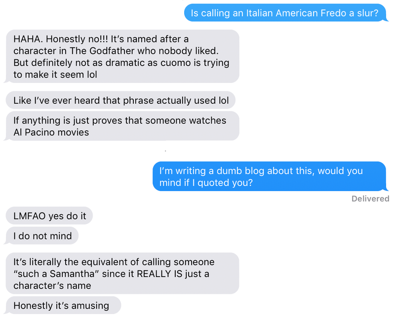Illustration for article titled Is 'Fredo' the Italian N-Word? I Asked the 3 Most Italian Women I Know for Answers